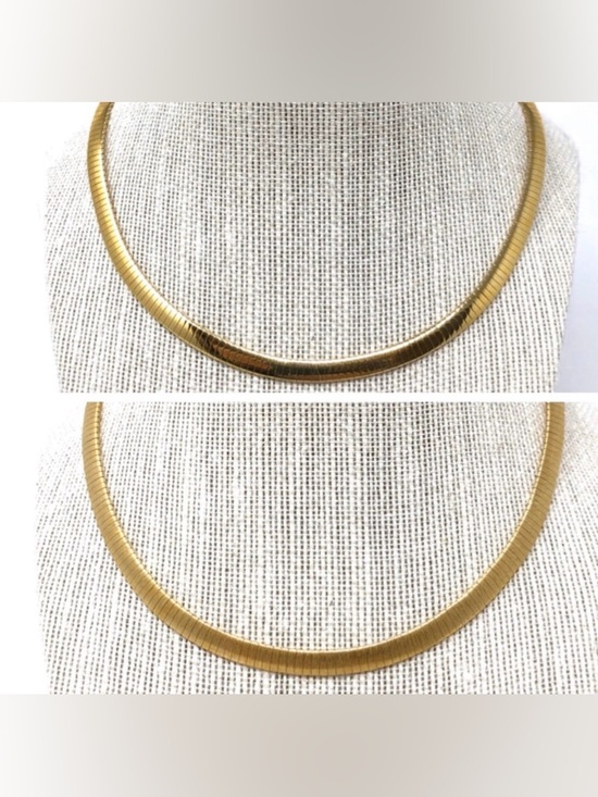 made in Italy Jewelry - Looks like 14K - but is sterling silver Omega necklace, made in Italy